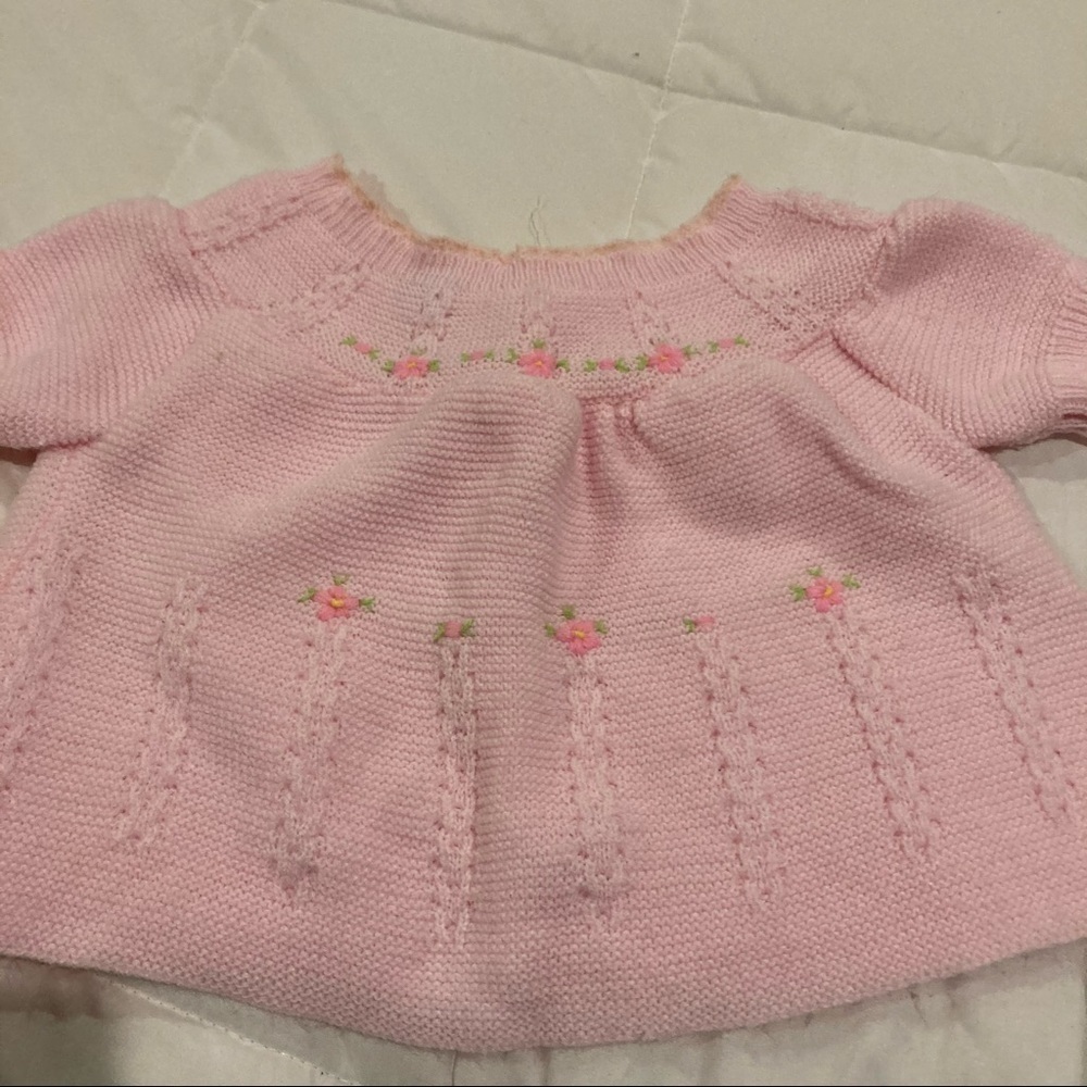 Vintage Little Angel Infant Pink Sweater